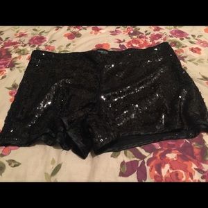 Black Sequence Shorts (Never Worn)
